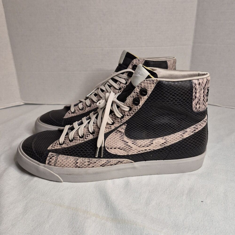 Nike Blazer Mid '77 Premium By You Mens Sz 16.5 Snakeskin Print Black FV9522-900